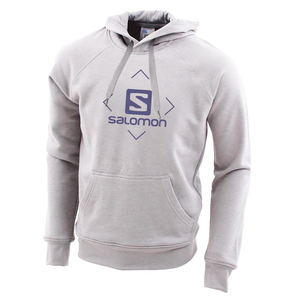 SALOMON FLY AWAY M Philippines - Men's Sweatshirt - Grey | 974023-XRB